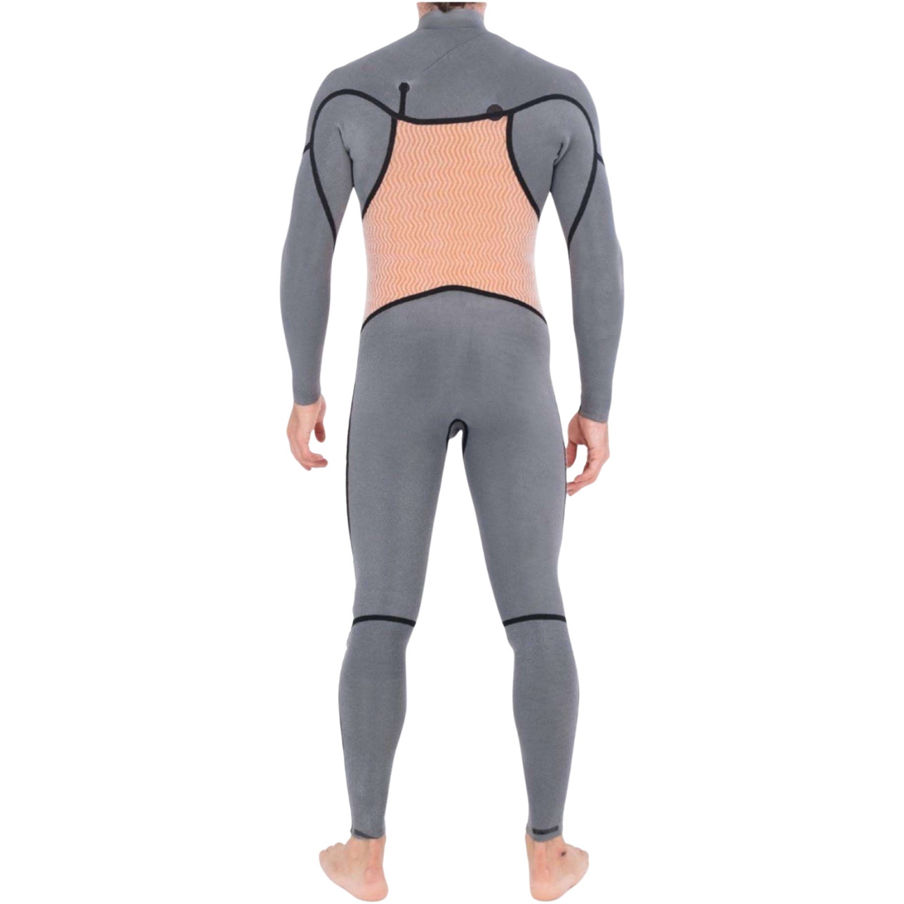 2026 Hurley Herre Plus 4/3mm V&aring;ddragt MFS0012403 - Black / Skyblue